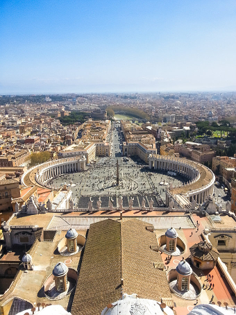 Cupola of St. Peter’s Basilica in the Vatican, Italy