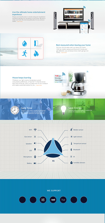 Kancy X1 - Website design