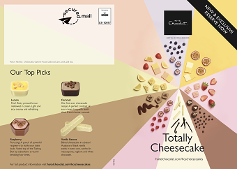 Hotel Chocolat Summer cheesecake 2018 range collateral