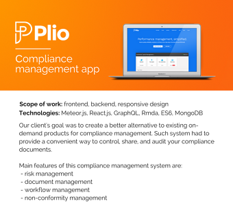 On-demand compliance management application