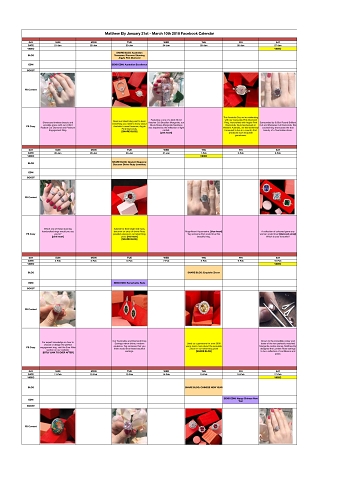 Matthew Ely Social Media Marketing Calendar
