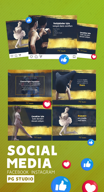 PG Studio Social Media Designs