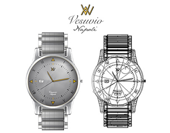 Montre vectorielle