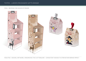House of Fraser packaging and POS