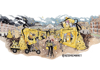 Paco Rabanne fragrances create an immersive  Christmas Market experience