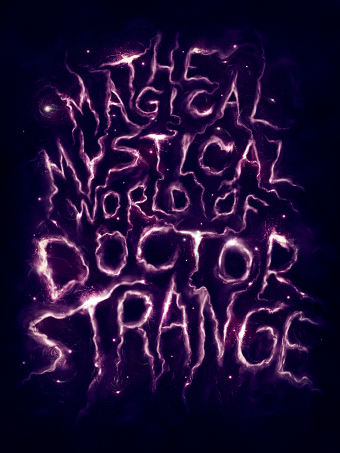 Dr Strange Typographic Illustration