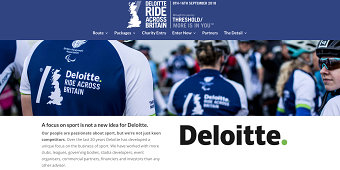 Deloitte Ride Across Britain | Social comms