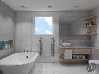 3D Render Bathroom