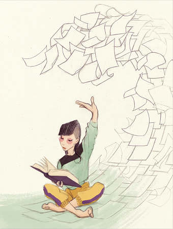 Editorial illustration for ELLE