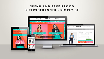 Spend and Save sitewide promotion with animation