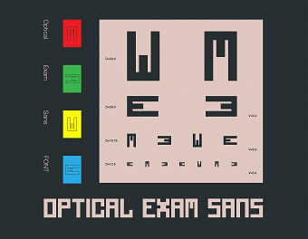 Optical-Exam Sans Font
