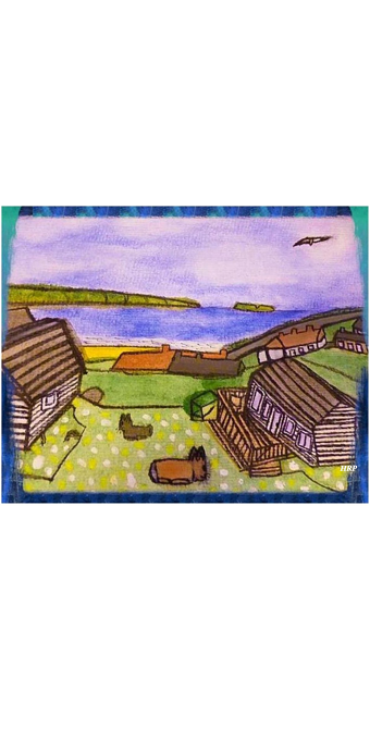 My Broadhaven Beach Watercolour Painting