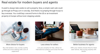 Rebrand: Copywriting for the first company to sell real estate on the blockchain