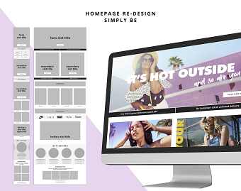 Simply Be Homepage Re-Design