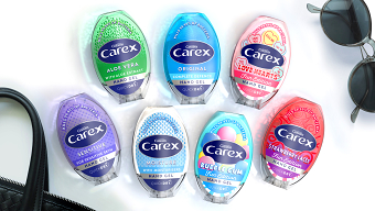 Carex relaunches its antibacterial hand gel range with design by PB Creative