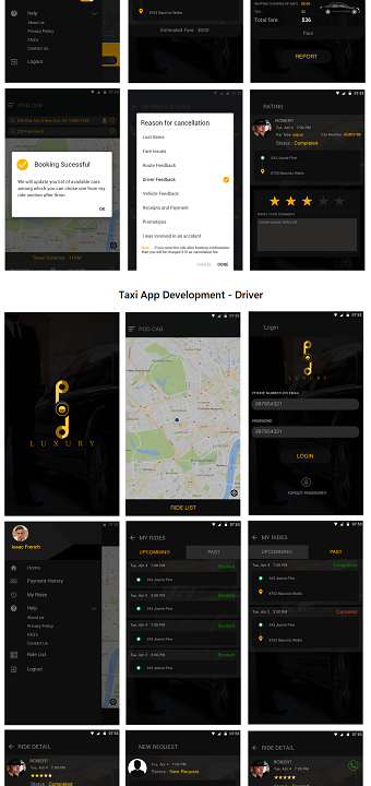 Pod Luxury - Taxi Booking App