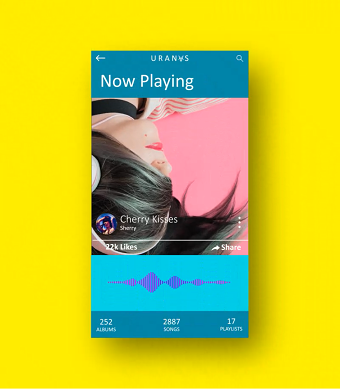 Animated Uranus App UI