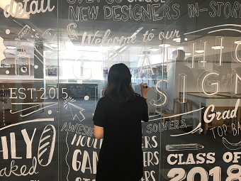 Glass Mural for Graduate show