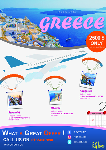 travel flyer
