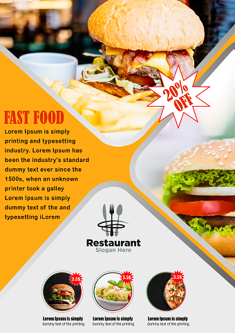 restaurant flyer