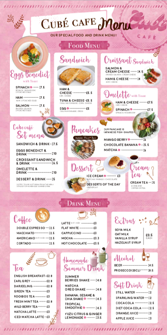 Menu design