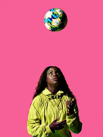 Eniola Aluko Portrait for The Guardian Weekend by PEROU