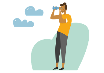 Custom illustration for website
