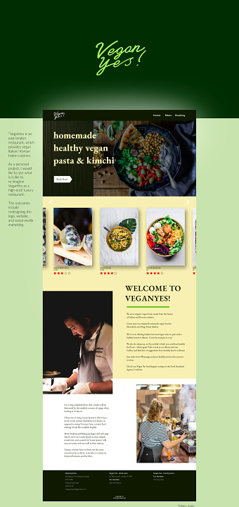 VeganYes! / Rebranding / Web/ personal project