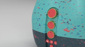 Recycled plastic Speaker & Clock