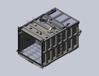 3D Model and CAD Drawings of Automated Water Blasting Equipment