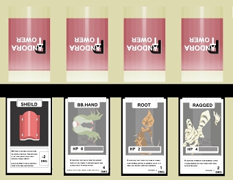 Pandora Tower trading cards
