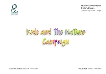 Kids and the Nature Campaign