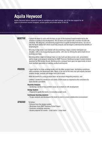 Enterprise analysis / design