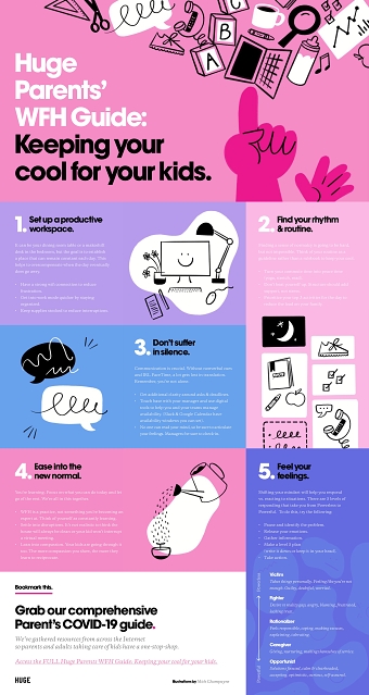 Huge Parents’ WFH Guide: Keeping your cool for your kids.
