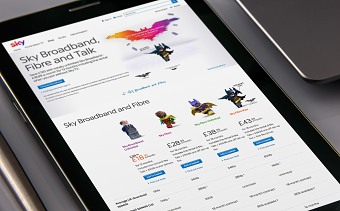 Sky website sections