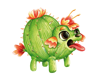 Cactus puppy