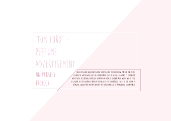 Fragrance Ad for Tom Ford