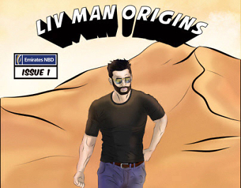 1st place winner - LIV MAN comics (Liv Bank)