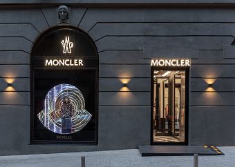 Interior photoshoot of Moncler showroom in Kyiv