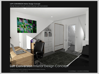 London Loft Conversion-Interior Design Concept /2018/