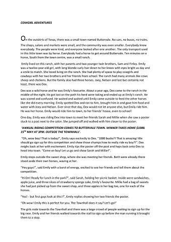 Children's Story For My University Unit on 'Reading and Writing Children's Literature'.