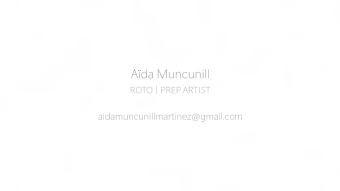 Reel | Roto & Paint Artist | Aïda Muncunill