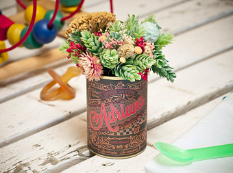 Custom label for flower bouquet