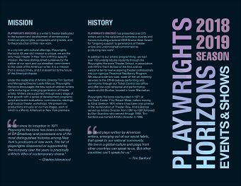 Playwaights Horizons Brochure