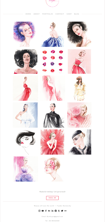 Watercolor Fashion Illustration