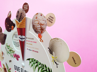 Häagen-Dazs pop-up menu