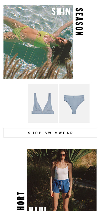 Email marketing designs for Topshop Topman