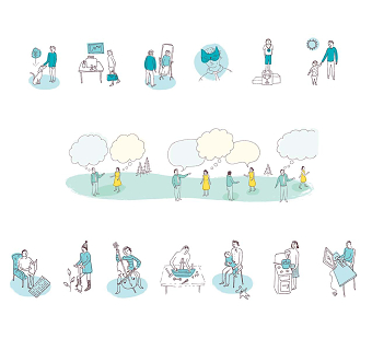 Little spot illustrations for Dorling Kindersley