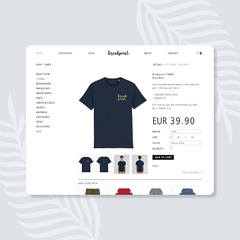 Website design UI/IX centered