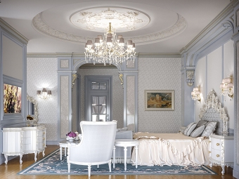 Luxurious light bedroom from Mirt